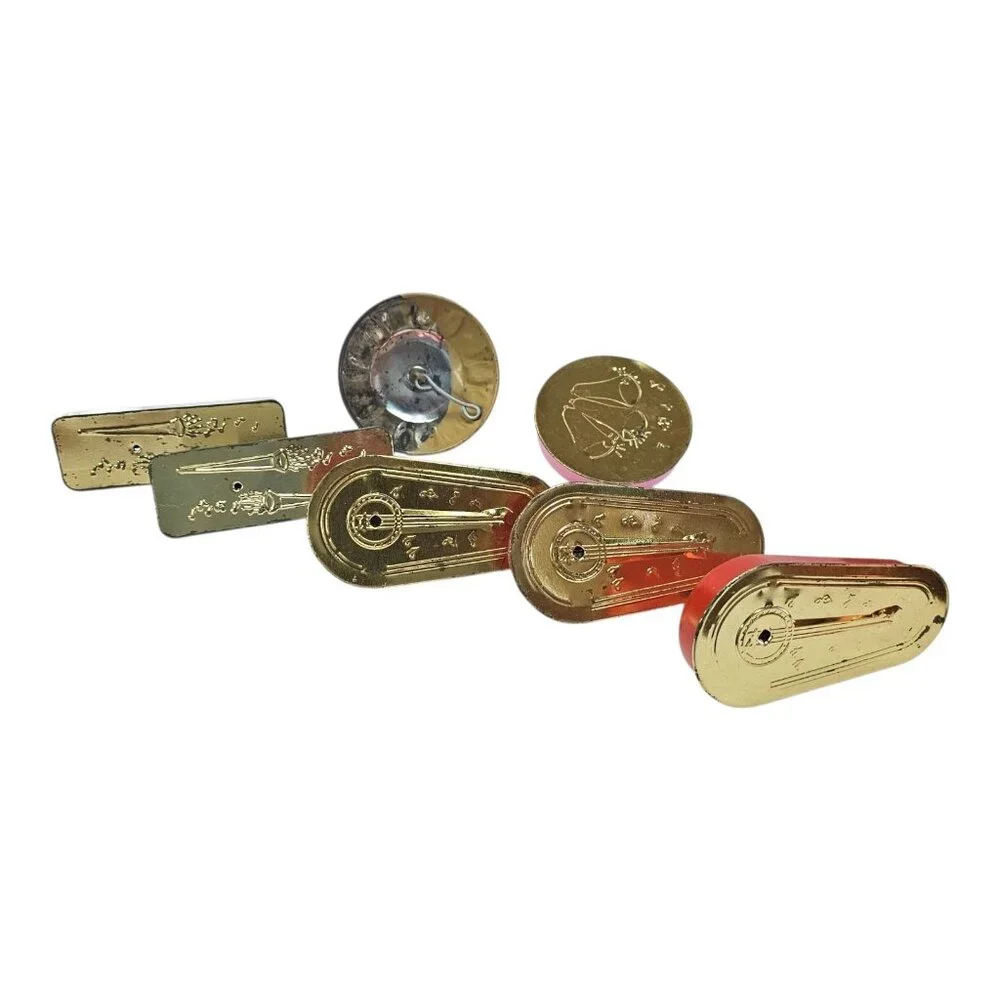 Spinner Hand Crank Noise Makers Clapper Tin Metal Vintage Party Favors Lot Of 7